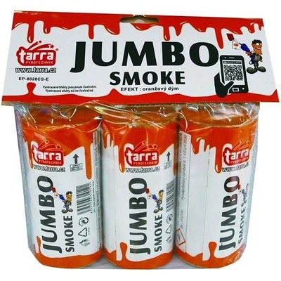 Dýmovnice Jumbo smoke Oranžová 3 ks 16 3 trhací pojistka
