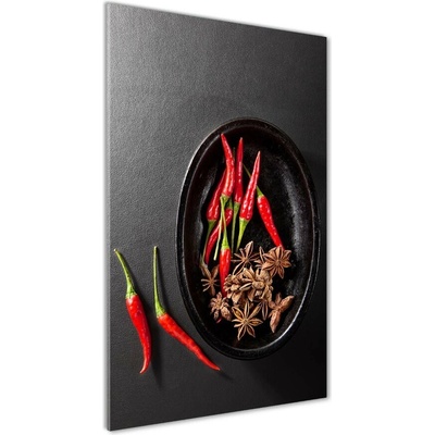 Vertikálny foto obraz sklenený Chilli papričky 50x100 cm