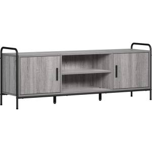 vidaXL ТВ шкаф 133 x 33 x 50 см Сив Сонома Инженерна дървесина (8013719)