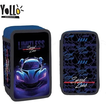 YOLLO Несесер с 3 ципа YoLLo CAR, 38 части