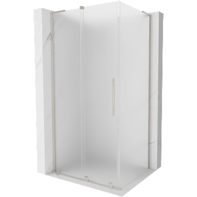 Mexen Velar L плъзгаща се душ кабина 110 x 90 см, матирана, четка никел - 871-110-090-33-97 (871-110-090-33-97)