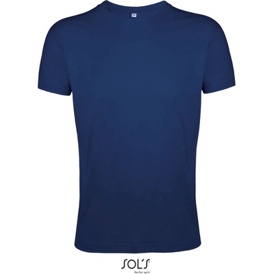 Sol's Collection tričko Regent Fit slim fit krátký rukáv pánské COT-25055329000 navy french