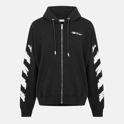 OFF WHITE Суичър OFF WHITE Men's Ink Zip Hoodie - Black