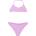 Roxy Детски комплект бикини Roxy Kid's Solid Active RG Tri Bra Set Bikini - Crocus Petal - размер 8 Years (750-2851-0113)