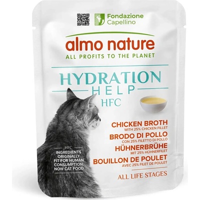 Almo Nature HFC Hydratační kuřecí vývar s filety 50 g