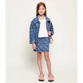 GUESS Деним яке за момиче с контрастни лога Guess и копчета
