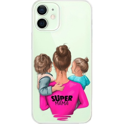 Pouzdro iSaprio - Super Mama - Boy and Girl - iPhone 12 mini