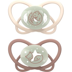 NIP Бебешка залъгалка NIP Green - My Butterfly Night, 5-18 м, 2 броя, бежови (4000821426221) - ozone