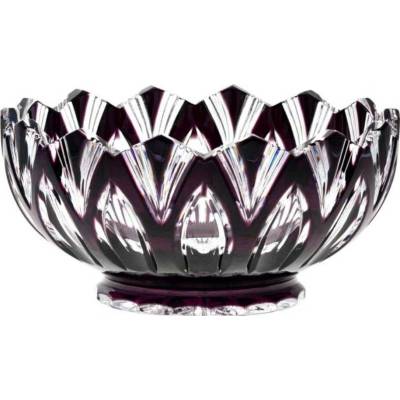 Bohemia Crystal Mísa Lotos fialová 205 mm