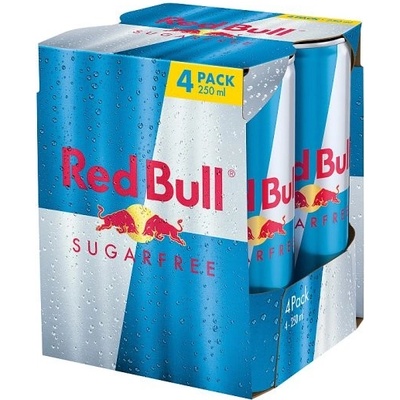 Red Bull Energy Drink Sugarfree 4 x 250 ml