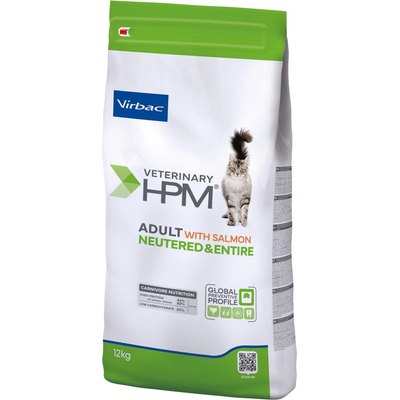 Virbac Veterinary HPM Adult Salmon Neutered & Entire Cat 12 kg