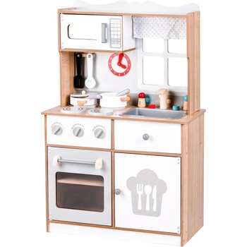 Image 1 of ECOTOYS Дървена кухня XXL + аксесоари Ecotoys (7253)