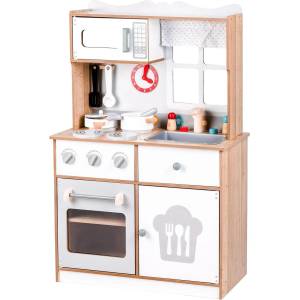 ECOTOYS Дървена кухня XXL + аксесоари Ecotoys (7253)