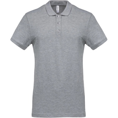 Kariban Polokošile K254 krátký rukáv Šedá oxford