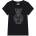 GUESS Черна тениска за момиче с кристално мече Guess