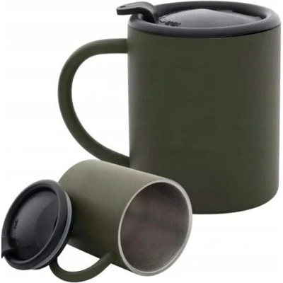M Tac Termohrnek s víčkem Nerezová Ocel 400 ml olivová barva