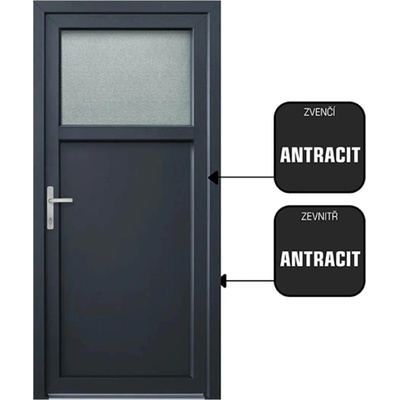 CanDo DRAVA antracit/antracit levé 98 x 208 cm