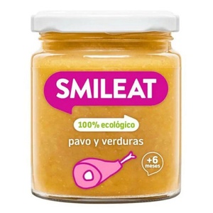Smileat Гарнитура Smileat пуйка със зеленчуци с екстра върджин зехтин, 6M+, БИО, 230 гр