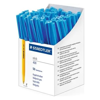 STAEDTLER Химикалка, 0, 3 мм, капачка, STAEDTLER "Stick 430 F", синя 430 F-3CP5 (430 F-3CP5)