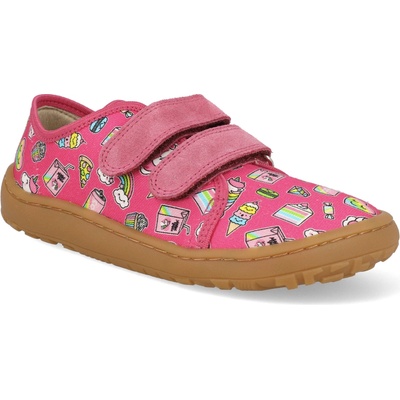 Froddo Barefoot plátené topánky Canvas Fuxia+ fuchsiová