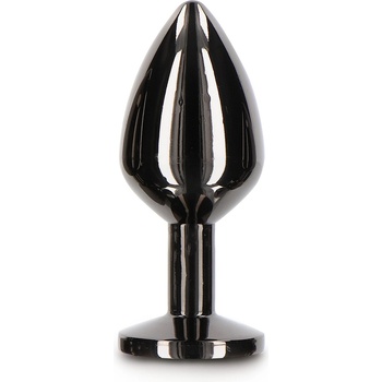 ostatní Taboom Bondage Essentials Butt Plug With Diamond Jewel M Black