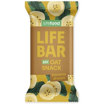 Lifefood Lifebar Oat Snack banánový BIO 40 g Вкус: банан