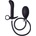 Rimba Latex Play Inflatable Anal Plug with Pump Black