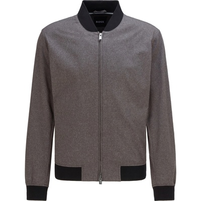 HUGO BOSS Men's 1/4 Zip Fleece - Medium Grey