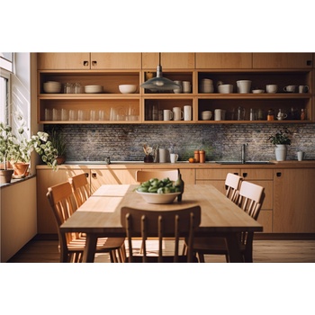 DIMEX ART s. r. o Фототапет за кухня - стари мръсни тухли 420 x 60 см