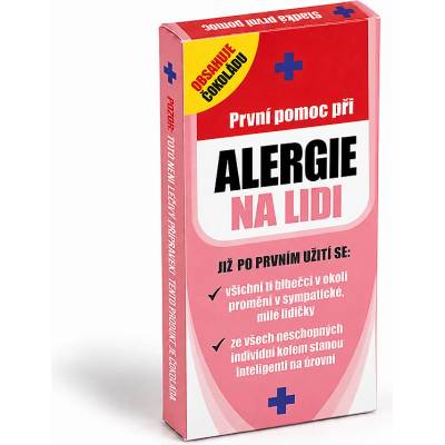 Nekupto dárková čokoláda Sladká první pomoc Alergie na lidi 65 g