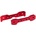 Traxxas Спънки Traxxas TIE BARS, FRONT, 6061-T6 ALUMINUM (RED-ANODIZED) (FITS SLEDGE) TRX9527R (TRX9527R)
