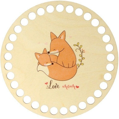 Natana dno na košík lišky Love mom 15cm