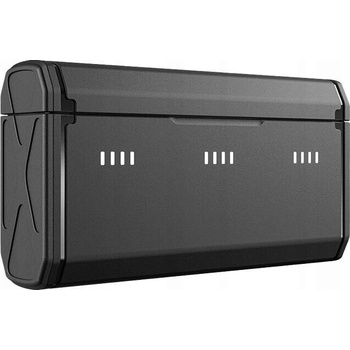 Telesin 3 Slots Battery Charger Storage Box TF Card Reader Case for GoPro Hero 9 / Hero 10 GP-BTR-904-GY