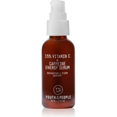 Youth To The People 15% Vitamin C + Caffeine Energy Serum rozjasňujúce sérum s vitamínom C 30 ml