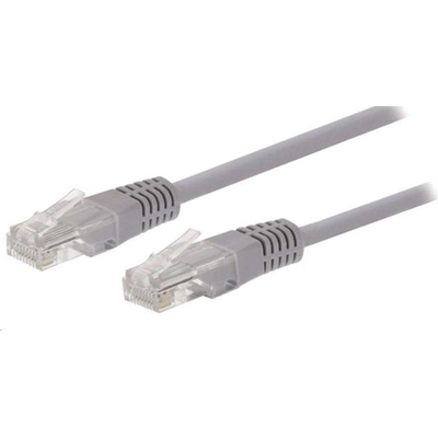 C-Tech CB-PP5-1 patch, Cat5e, UTP, 1m, šedý