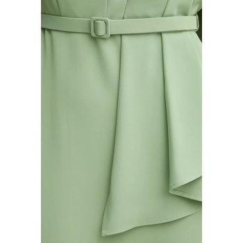 Sandro Ferrone Рокля Sandro Ferrone в зелено къса с кройка по тялото S23XBEBALDACCHINI (S23XBEBALDACCHINI)