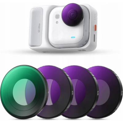 K&F Sada 4 filtrů CPL + šedý Nd8 Nd16 Nd32 pro kameru Insta360 Go Ultra / K&f Concept / (SB11899)