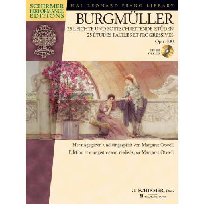 Friedrich burgmüller: 25 leichte & fortschreitende etüden, op.100 (noty na klavír)