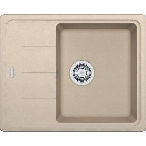 Franke Basis - Мивка от фрагранит BFG 611-62, 62x50 см, пясъчен мелиран цвят 114.0285. 108 (114.0285.108) Мивка за вграждане