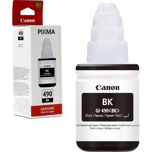 Canon ОРИГИНАЛНО МАСТИЛО canon gi-490 black (135ml) (0663c001)