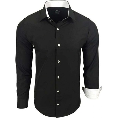 Rusty Neal košile pánská dlouhý rukáv slim fit R-44 černá