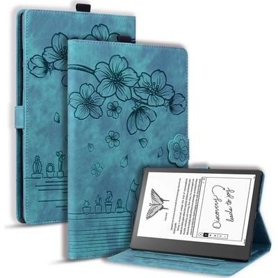 Protemio ART FLOWER Zaklápacie puzdro Amazon Kindle Scribe 2022 75659 zelené