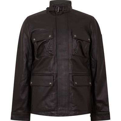 Belstaff Яке Belstaff Men's Grant Leather Jacket - Dark Brown