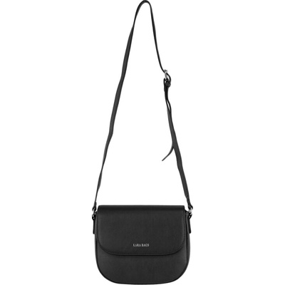 PAOLA dámska crossbody koženková kabelka Čierna