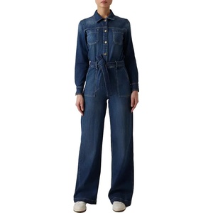 Guess jeans Гащеризон Guess jeans Ls Coverall long sleeve jumpsuit - Blue (Aged Vintage Dark)