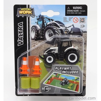 Maisto Valtra Q305 Tractor With Playmat Included Bílá Černá 1:64