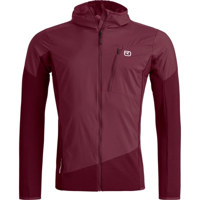 Ortovox Мъжко вълнено яке Ortovox Trace Hybrid Jacket Softshell jacket - Red Malbec (005-7086-0213)