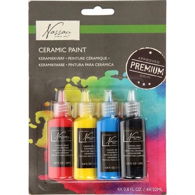 Nassau Fine Art Sada farieb na porcelán 4 x 22 ml