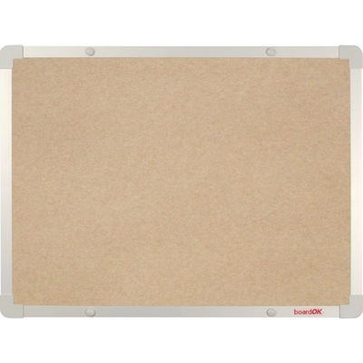 VMS Vision boardOK Textilní nástěnka se stříbrným rámem 60 x 45 cm