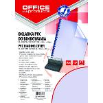 Office Products Корица за подвързване, pvc, А4 200микрона опаковка 100, прозрачно синя (25871-А-ПРСИН)
